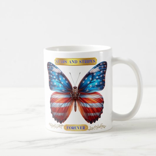 "Stars and Stripes Forever!" Magic Reveal Mug コーヒーマグカップ (右)