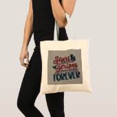Stars and stripes forever tote トートバッグ (正面(商品))