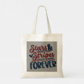 Stars and stripes forever tote トートバッグ (裏面)