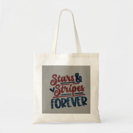 Stars and stripes forever tote トートバッグ
