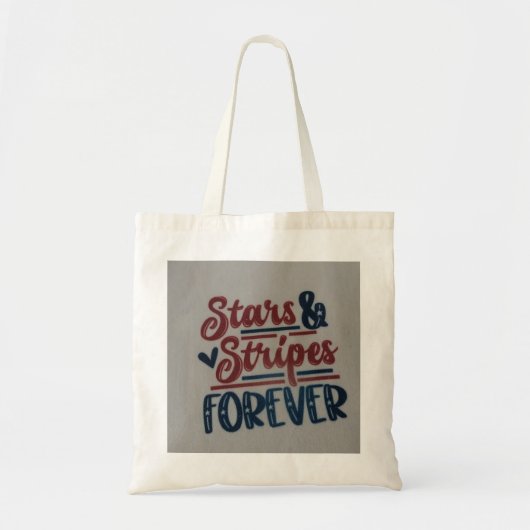 Stars and stripes forever tote トートバッグ (正面)