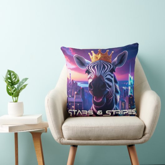 Stars And Stripes Zebra Zanzibar クッション (椅子)