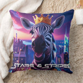 Stars And Stripes Zebra Zanzibar クッション (ブランケット)