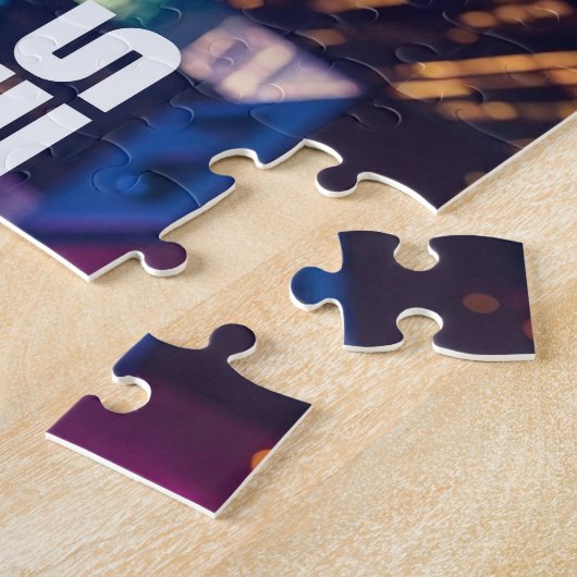 Stars And Stripes Zebra Zanzibar ジグソーパズル (側面)