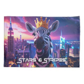 Stars And Stripes Zebra Zanzibar 枕カバー (裏面-左)