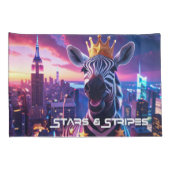 Stars And Stripes Zebra Zanzibar 枕カバー (裏面-右)