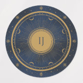 stars and sun ラベル (デザイン1)