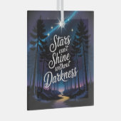 Stars Can't Shine Without Darkness ガラスオーナメント (正面右)