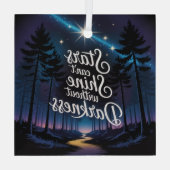Stars Can't Shine Without Darkness ガラスオーナメント (裏面)