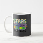 Stars Can't Shine Without Darkness Motivational Qu コーヒーマグカップ (左)