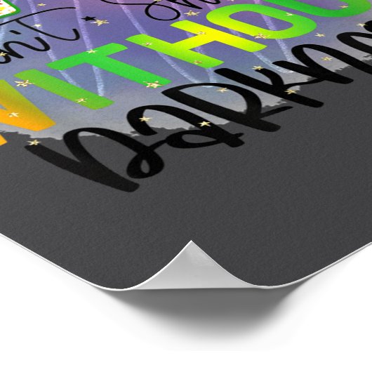 Stars Can't Shine Without Darkness Motivational Qu ポスター (角)