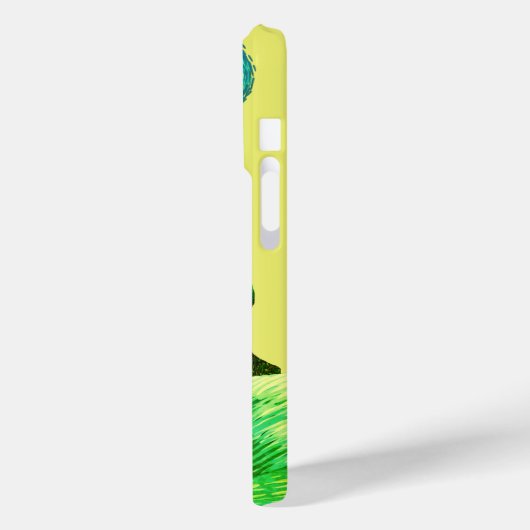 STARS elegant face VanGogh text editable yellow Case-Mate iPhoneケース (裏面 / 左)