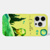 STARS elegant face VanGogh text editable yellow Case-Mate iPhoneケース (裏面 (横))