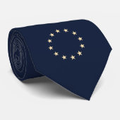 Stars – Europe – Europa – EU-flag – Schlips navy ネクタイ (ロール)