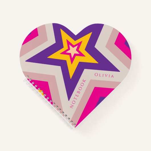 Stars in colourful formation Spiral Notebook ノートブック (正面)