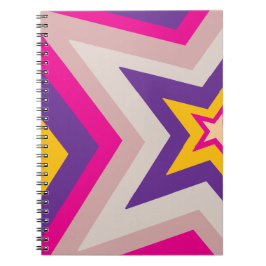Stars in colourful formation Spiral Photo Notebook ノートブック