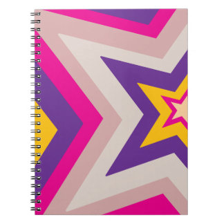 Stars in colourful formation Spiral Photo Notebook ノートブック