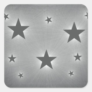 Stars in the Night Skyスタンプ, Dark Gray スクエアシール