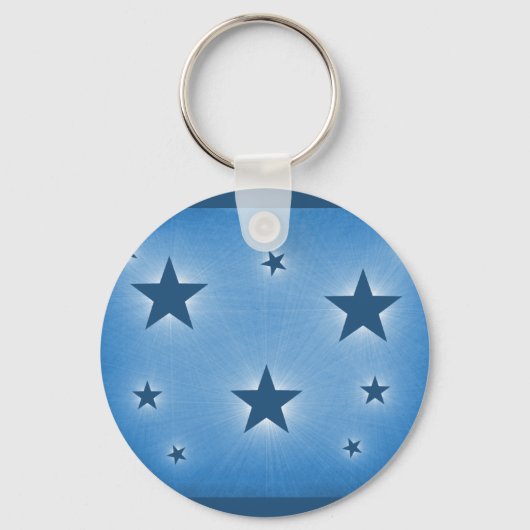 Stars in the Night Sky Keychain, Blue キーホルダー (正面)
