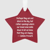 Stars In The Sky Name And Date Remembrance オーナメント (正面)