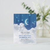 Stars & Moon Lights Save the Date Postcard 案内ポストカード (スタンド正面)