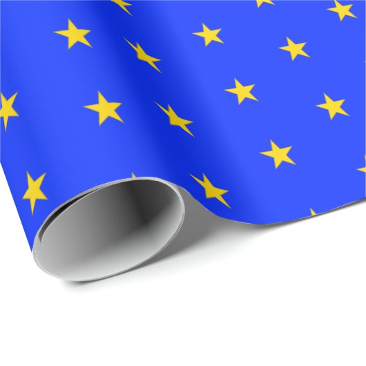 Stars of Excellence in Data and Blue金ゴールド ラッピングペーパー (ロールコーナー)