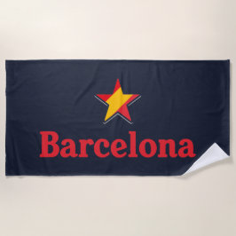 Stars of Spain – Barcelona ビーチタオル