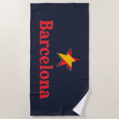 Stars of Spain – Barcelona ビーチタオル (正面)