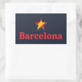 Stars of Spain – Barcelona 長方形シール (バッグ)