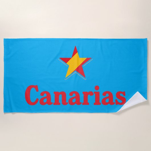 Stars of Spain – Canarias ビーチタオル (正面)