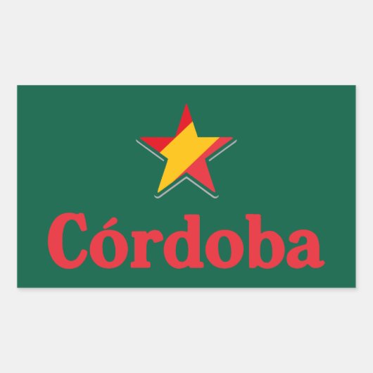 Stars of Spain – Cordoba 長方形シール (正面)