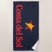 Stars of Spain – Costa del Sol ビーチタオル (正面)