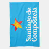 Stars of Spain – Santiago de Compostela キッチンタオル (縦)