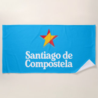 Stars of Spain – Santiago de Compostela ビーチタオル
