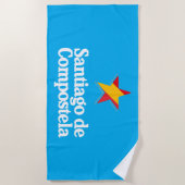 Stars of Spain – Santiago de Compostela ビーチタオル (正面)