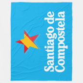 Stars of Spain – Santiago de Compostela フリースブランケット (正面)