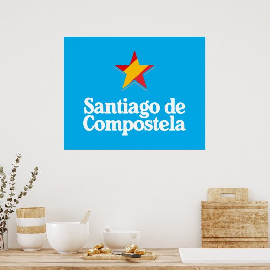Stars of Spain – Santiago de Compostela ポスター (キッチン)