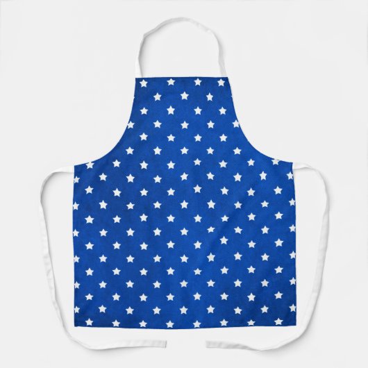 Stars on Digital Fabric Texture by Shirley Taylor エプロン (正面)