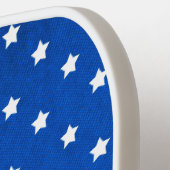 Stars on Digital Fabric Texture by Shirley Taylor ピックルボールラケット (左詳細)