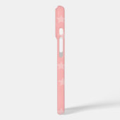 Stars on Pink Monogram or Nameカスタム Case-Mate iPhoneケース (裏面 / 左)