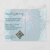 Stars Over the City • 1776–2026 Reception Invite ポストカード (裏面)