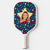 Stars Pickleball Starカラフル Playerのフォトカスタムー ピックルボールラケット (裏面)