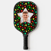 Stars Pickleball Star Playerのカスタム写真カラフル ピックルボールラケット (正面)