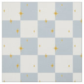 Stars plaid Check magical sage blue  ファブリック (見本)