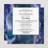 *~* Stars RSVP Website AGATE AR13 Lavender 結婚's 招待状 (正面/裏面)