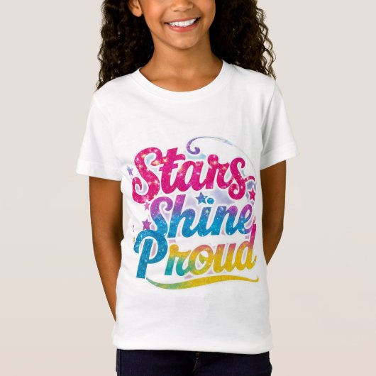 Stars Shine 誇りを持った T-Shirt - Radiant Patriotis Tシャツ (正面)