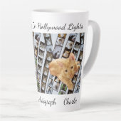 Stars Shining Hollywood Cats Photo & Pattern, Mug カフェラテマグ (右アングル)