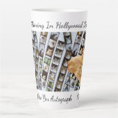 Stars Shining Hollywood Cats Photo & Pattern, Mug カフェラテマグ (正面)