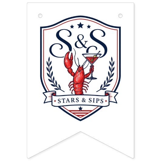 Stars & Sips アメリカ独立記念日 アメリカ250周年 バンティングフラッグ (第1の旗)