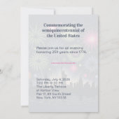 Stars, Sparks & 250 Years New York Celebration 招待状 (裏面)